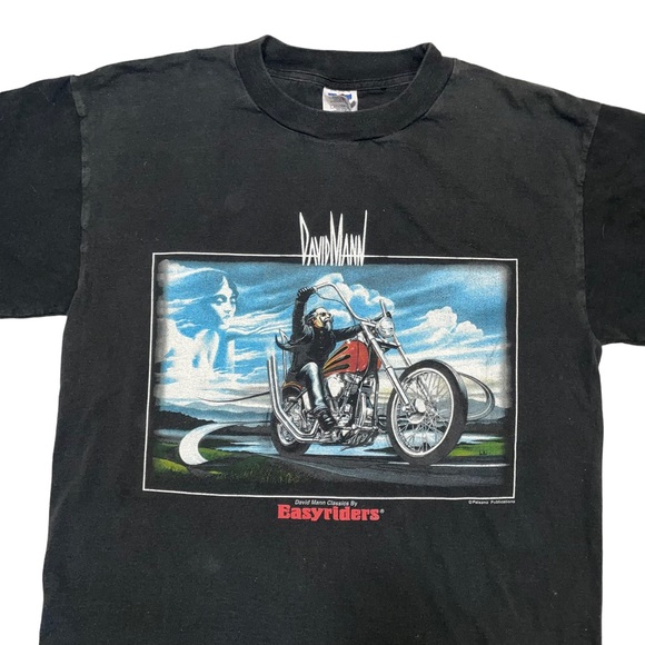 Vintage David Mann Easy Riders Tee - Picture 2 of 7